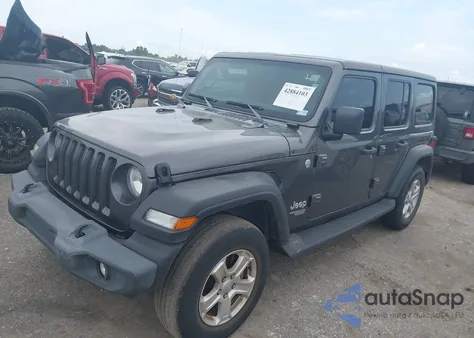 2020 Jeep Wrangler Unlimited Sport S 4X4 z USA, uszkodzony, nr VIN 1C4HJXDNXLW220357